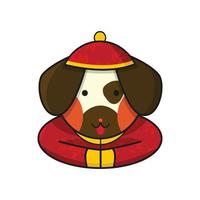 hond chinees vector