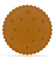 krokant koekje cookie vectorillustratie vector