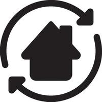 huis pijlpictogram vector