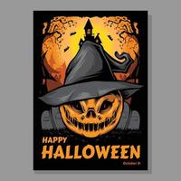 eng halloween evenement poster sjabloon vector