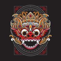 barong masker vector illustratie