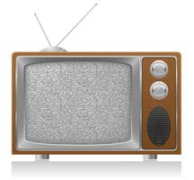 oude tv vectorillustratie vector