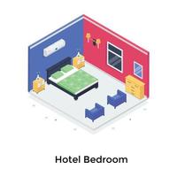 hotel slaapkamer concepten vector