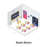 examen kamer concepten vector