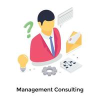 management consulting concepten vector