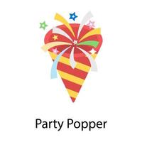 party popper concepten vector