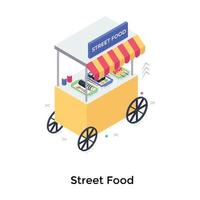 streetfood concepten vector