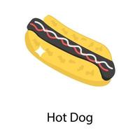 hotdog concepten vector