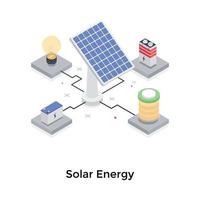 zonne-energie concepten vector
