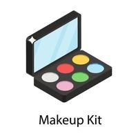 make-up kit concepten vector