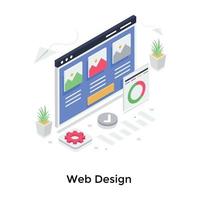 webdesign concepten vector