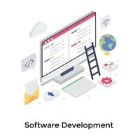 concepten voor softwareontwikkeling vector