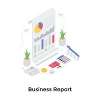 concepten voor bedrijfsrapporten vector