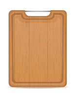 houten snijplank met metalen handvat vectorillustratie vector