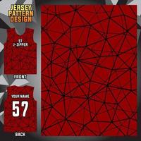 jersey ontwerp vector abstracte patroon sjabloon display voor- en achterkant voor voetbalteams, basketbal, fietsen, honkbal, volleybal, racen, enz.