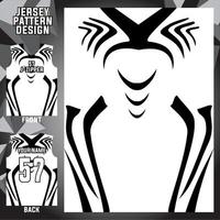 jersey ontwerp vector abstracte patroon sjabloon display voor- en achterkant voor voetbalteams, basketbal, fietsen, honkbal, volleybal, racen, enz.