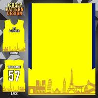 jersey ontwerp vector abstracte patroon sjabloon display voor- en achterkant voor voetbalteams, basketbal, fietsen, honkbal, volleybal, racen, enz.