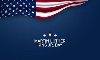 Martin Luther King jr. dag achtergrond. spandoek, poster, wenskaart. vector