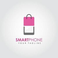 smartphone logo ontwerp vector. geschikt voor uw bedrijfslogo vector