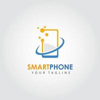 smartphone logo ontwerp vector. geschikt voor uw bedrijfslogo vector