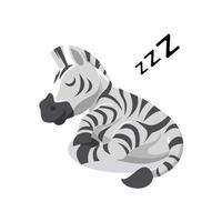 schattige zebra mascotte vector