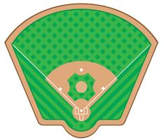 honkbal veld vectorillustratie vector