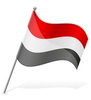 vlag van Jemen vectorillustratie vector