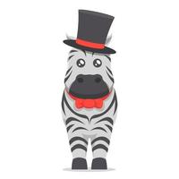 schattige zebra mascotte vector