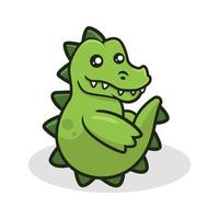 schattige krokodil mascotte vector