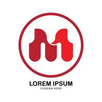 letter m-logo met modern concept. ontwerp vector