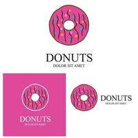 donuts illustratie logo vector sjabloon