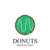 donuts illustratie logo vector sjabloon