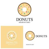 donuts illustratie logo vector sjabloon