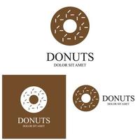 donuts illustratie logo vector sjabloon