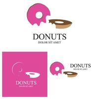 donuts illustratie logo vector sjabloon