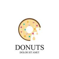 donuts illustratie logo vector sjabloon