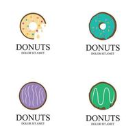 donuts illustratie logo vector sjabloon