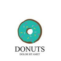 donuts illustratie logo vector sjabloon