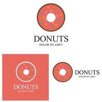 donuts illustratie logo vector sjabloon