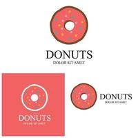 donuts illustratie logo vector sjabloon