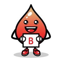bloed mascotte ontwerp vector