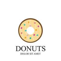 donuts illustratie logo vector sjabloon