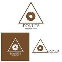 donuts illustratie logo vector sjabloon