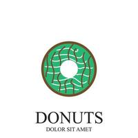 donuts illustratie logo vector sjabloon