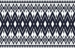 zwart wit traditionele etnische patroon achtergrond vector