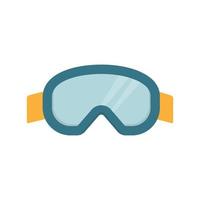 ski bril. snowboard bril. uitrusting voor extreme wintersport. plat ontwerp. vector