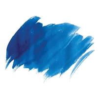 hand tekenen blauwe penseelstreek aquarel ontwerp vector