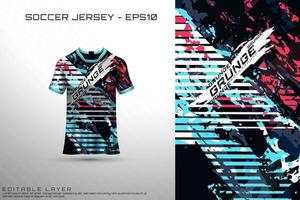 sport jersey en t-shirt sjabloon sport jersey ontwerp vector mockup.