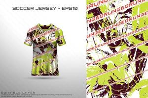 sport jersey en t-shirt sjabloon sport jersey ontwerp vector mockup.