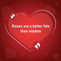 Valentijnsdag liefde en romantische citaten ontwerp deel negenenvijftig vector